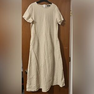 Cream and White Dress